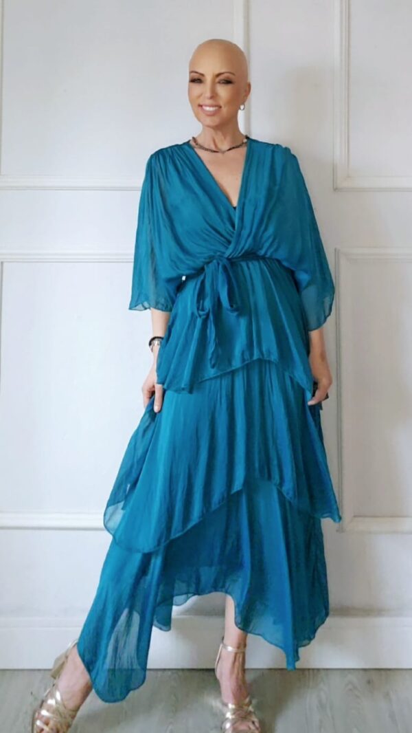 Vestido De Gasa Abigail Unicolor