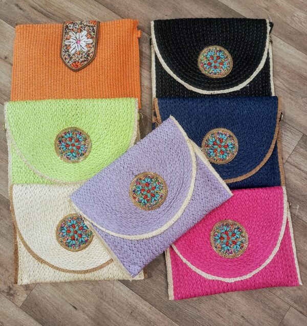 Bolso Rafia Piedra