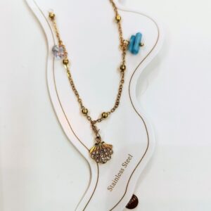 Tobillera Concha Azul