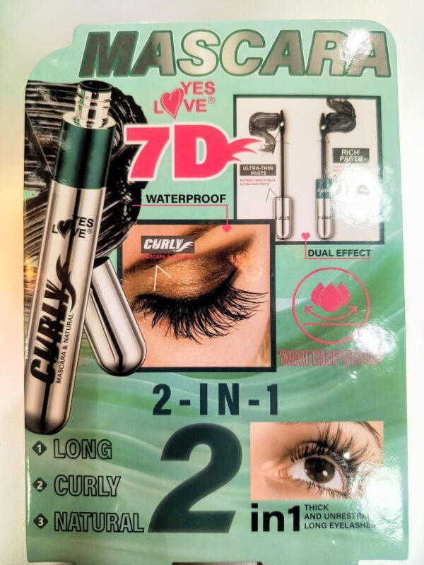 Mascara 7D 2 en 1 (Curly-Resistente al Agua) - Imagen 4