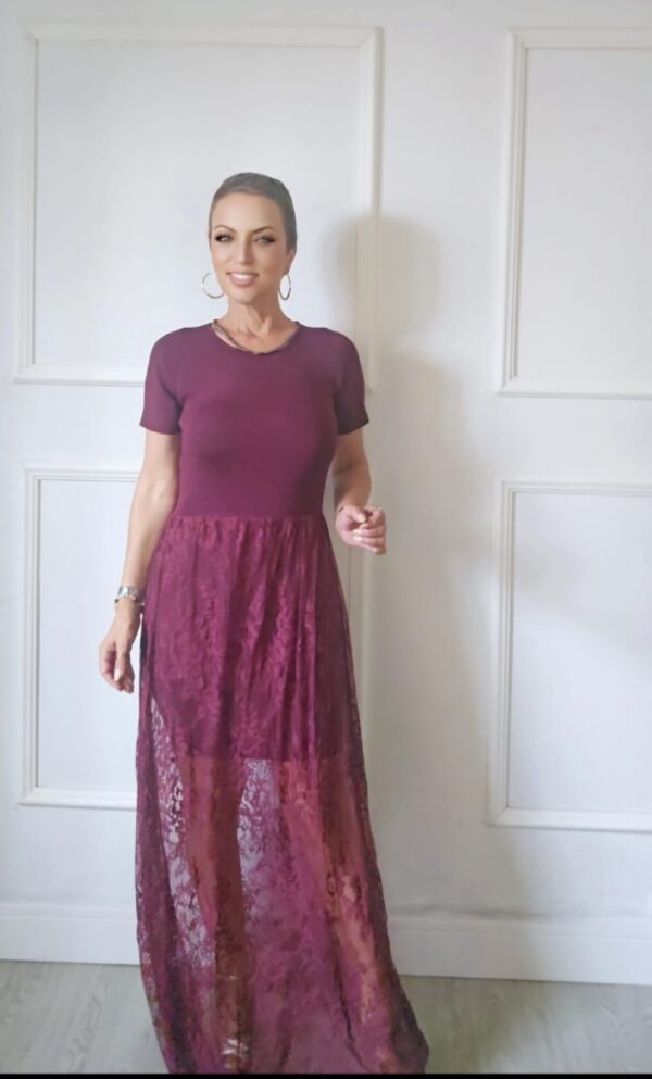 Vestido Encaje y Punto - Imagen 3