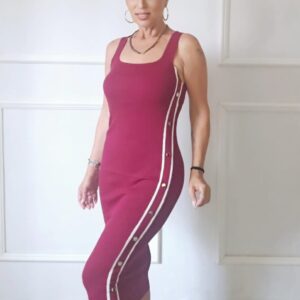 Vestido Punto Botones