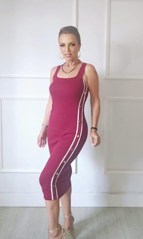 Vestido Punto Botones