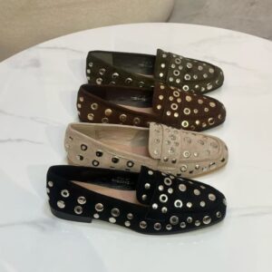 Mocasines Tachuelas Color Negro