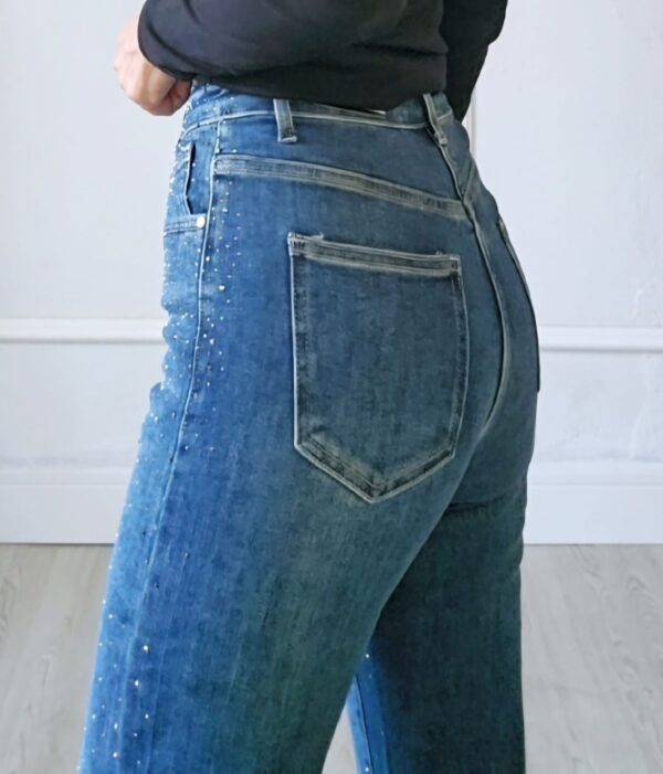 Pantalón Vaquero Brillo Azul - Imagen 4