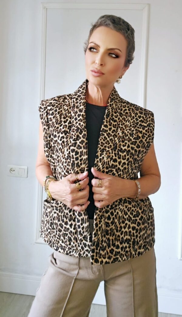 Chaleco Acolchado Print