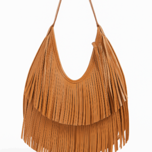 Bolso de Flecos Redondo