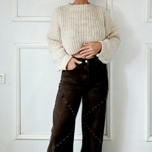 Pantalón Vaquero Tachuelas