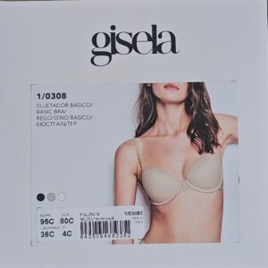 Sujetador Gisela Modelo 1/0308  Básico Plumeti, Nude