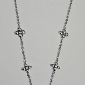 Collar Van Cleef  Plata Acero