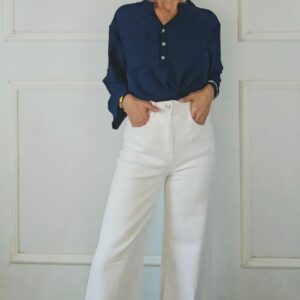 Pantalón Vaquero Blanco