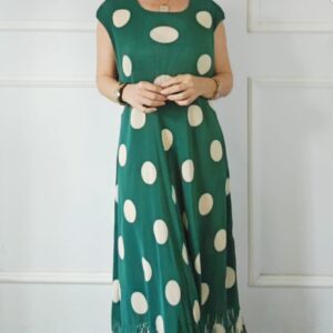 Vestido Plisado Lunares