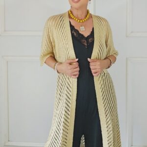 Rebeca Dorada Manga Corta