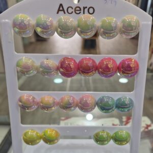 Pendiente Redondo Metalizado (Acero)