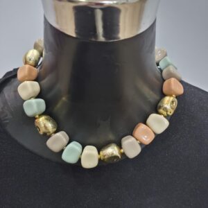 Collar Cuentas Cuadradas