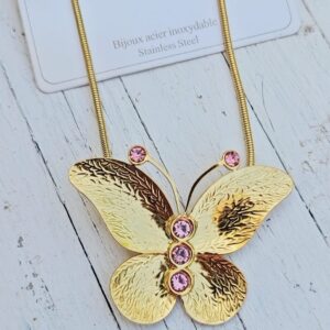 Collar Mariposa Acero
