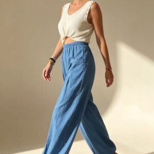 Pantalón Bombacho Denim